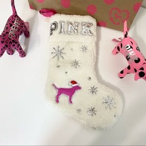 PINK VICTORIA’S SECRET BLING SHERPA STOCKING
